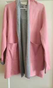 Open Front Duster Sweater in Pink 💗